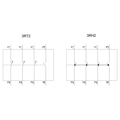 3RH2911-1HA13 - Auxiliary switch on the front, 1 NO + 3 NC Current path 1 NC, 1 NC, 1 NC, 1 NO for 3RH and 3RT screw - Siemens - Auxiliary switch on the front, 1 NO + 3 NC Current path 1 NC, 1 NC, 1 NC, 1 NO for 3RH and 3RT screw - Siemens - 3