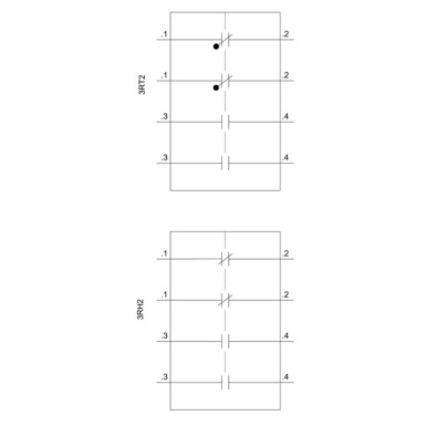 3RH2911-1HA22 - Auxiliary switch on the front, 2 NO + 2 NC Current path 1 NC, 1 NC, 1 NO, 1 NO for 3RH and 3RT screw - Siemens - Auxiliary switch on the front, 2 NO + 2 NC Current path 1 NC, 1 NC, 1 NO, 1 NO for 3RH and 3RT screw - Siemens - 2