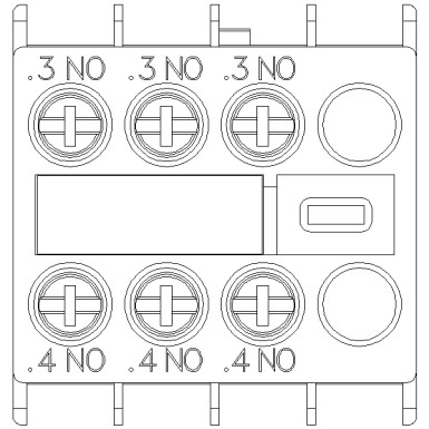 3RH2911-1HA30 - Auxiliary switch on the front, 3 NO Current path 1 NO, 1 NO, 1 NO for 3RH and 3RT screw terminal .3/ - Siemens - Auxiliary switch on the front, 3 NO Current path 1 NO, 1 NO, 1 NO for 3RH and 3RT screw terminal .3/ - Siemens - 1