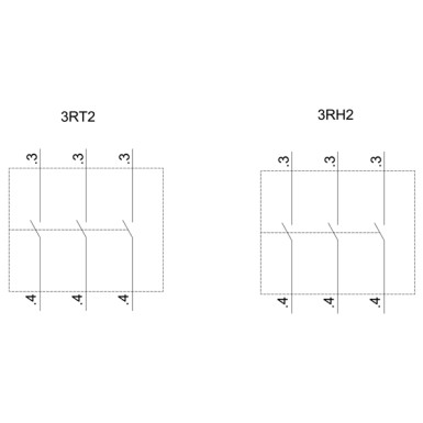 3RH2911-1HA30 - Auxiliary switch on the front, 3 NO Current path 1 NO, 1 NO, 1 NO for 3RH and 3RT screw terminal .3/ - Siemens - Auxiliary switch on the front, 3 NO Current path 1 NO, 1 NO, 1 NO for 3RH and 3RT screw terminal .3/ - Siemens - 5