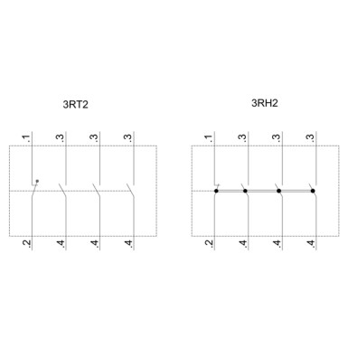 3RH2911-1HA31 - Auxiliary switch Front side, 3 NO + 1 NC Current path 1 NC, 1 NO, 1 NO, 1 NO For 3RH2 and 3RT2 Screw - Siemens - Auxiliary switch Front side, 3 NO + 1 NC Current path 1 NC, 1 NO, 1 NO, 1 NO For 3RH2 and 3RT2 Screw - Siemens - 4