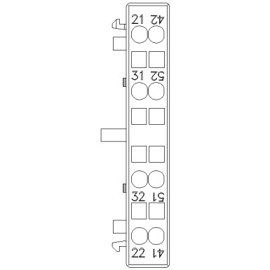 3RH2911-2DA02 - Auxiliary switch lateral, 2 NC Current path 1 NC, 1 NC for 3RH and 3RT spring-type terminal R: 21/22 - Siemens - Auxiliary switch lateral, 2 NC Current path 1 NC, 1 NC for 3RH and 3RT spring-type terminal R: 21/22 - Siemens - 3