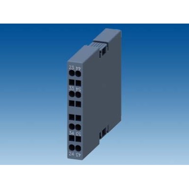 3RH2911-2DA20 - Auxiliary switch lateral, 2 NO Current path 1 NO, 1 NO for 3RH and 3RT spring-type terminal R: 23/24 - Siemens - Auxiliary switch lateral, 2 NO Current path 1 NO, 1 NO for 3RH and 3RT spring-type terminal R: 23/24 - Siemens - 3