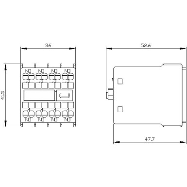 3RH2911-2FA40 - Auxiliary switch on the front, 4 NO Current path 1 NO, 1 NO, 1 NO, 1 NO for 3RH and 3RT spring-type - Siemens - Auxiliary switch on the front, 4 NO Current path 1 NO, 1 NO, 1 NO, 1 NO for 3RH and 3RT spring-type - Siemens - 5