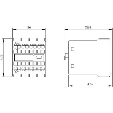 3RH2911-2HA01 - Auxiliary switch on the front, 1 NC Current path 1 NC for 3RH and 3RT spring-type terminal .1/.2 - Siemens - Auxiliary switch on the front, 1 NC Current path 1 NC for 3RH and 3RT spring-type terminal .1/.2 - Siemens - 2