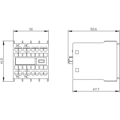 3RH2911-2HA02 - Auxiliary switch on the front, 2 NC Current path 1 NC, 1 NC for 3RH and 3RT spring-type terminal .1/ - Siemens - Auxiliary switch on the front, 2 NC Current path 1 NC, 1 NC for 3RH and 3RT spring-type terminal .1/ - Siemens - 0