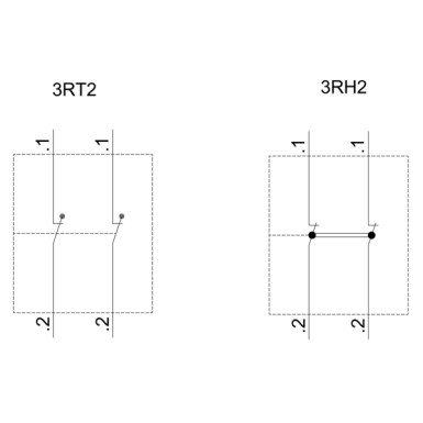 3RH2911-2HA02 - Auxiliary switch on the front, 2 NC Current path 1 NC, 1 NC for 3RH and 3RT spring-type terminal .1/ - Siemens - Auxiliary switch on the front, 2 NC Current path 1 NC, 1 NC for 3RH and 3RT spring-type terminal .1/ - Siemens - 3