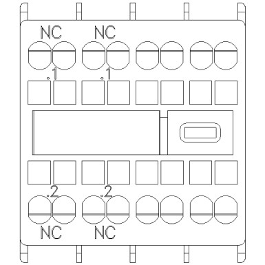 3RH2911-2HA02 - Auxiliary switch on the front, 2 NC Current path 1 NC, 1 NC for 3RH and 3RT spring-type terminal .1/ - Siemens - Auxiliary switch on the front, 2 NC Current path 1 NC, 1 NC for 3RH and 3RT spring-type terminal .1/ - Siemens - 4