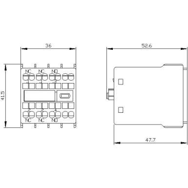 3RH2911-2HA12 - Auxiliary switch on the front, 1 NO + 2 NC Current path 1 NC, 1 NO, 1 NO for 3RH and 3RT spring-type - Siemens - Auxiliary switch on the front, 1 NO + 2 NC Current path 1 NC, 1 NO, 1 NO for 3RH and 3RT spring-type - Siemens - 2