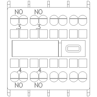 3RH2911-2HA20 - Auxiliary switch on the front, 2 NO Current path 1 NO, 1 NO for 3RH and 3RT spring-type terminal .3/ - Siemens - Auxiliary switch on the front, 2 NO Current path 1 NO, 1 NO for 3RH and 3RT spring-type terminal .3/ - Siemens - 0