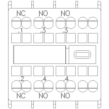 3RH2911-2HA21 - Auxiliary switch on the front, 2 NO + 1 NC Current path 1 NC, 1 NO, 1 NO for 3RH and 3RT spring-type - Siemens - Auxiliary switch on the front, 2 NO + 1 NC Current path 1 NC, 1 NO, 1 NO for 3RH and 3RT spring-type - Siemens - 4