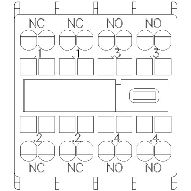 3RH2911-2HA22 - Auxiliary switch on the front, 2 NO + 2 NC Current path 1 NC, 1 NC, 1 NO, 1 NO for 3RH and 3RT sprin - Siemens - Auxiliary switch on the front, 2 NO + 2 NC Current path 1 NC, 1 NC, 1 NO, 1 NO for 3RH and 3RT sprin - Siemens - 1