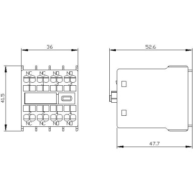 3RH2911-2HA22 - Auxiliary switch on the front, 2 NO + 2 NC Current path 1 NC, 1 NC, 1 NO, 1 NO for 3RH and 3RT sprin - Siemens - Auxiliary switch on the front, 2 NO + 2 NC Current path 1 NC, 1 NC, 1 NO, 1 NO for 3RH and 3RT sprin - Siemens - 3