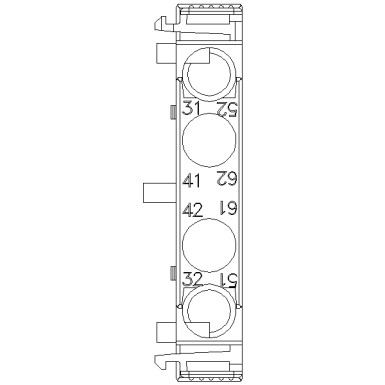 3RH2921-1DA02 - Auxiliary switch lateral, 2 NC Current path 1 NC, 1 NC for 3RH and 3RT screw terminal R: 31/32, 41/4 - Siemens - Auxiliary switch lateral, 2 NC Current path 1 NC, 1 NC for 3RH and 3RT screw terminal R: 31/32, 41/4 - Siemens - 1