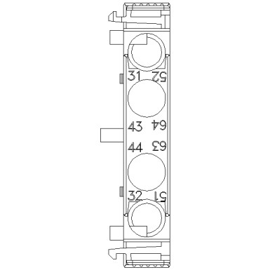 3RH2921-1DA11 - Auxiliary switch lateral, 1 NO + 1 NC Current path 1 NC, 1 NO for 3RH and 3RT screw terminal R: 31/3 - Siemens - Auxiliary switch lateral, 1 NO + 1 NC Current path 1 NC, 1 NO for 3RH and 3RT screw terminal R: 31/3 - Siemens - 0