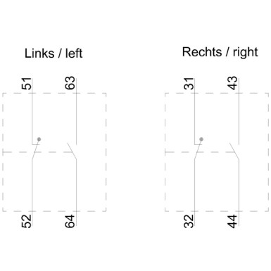 3RH2921-1DA11 - Auxiliary switch lateral, 1 NO + 1 NC Current path 1 NC, 1 NO for 3RH and 3RT screw terminal R: 31/3 - Siemens - Auxiliary switch lateral, 1 NO + 1 NC Current path 1 NC, 1 NO for 3RH and 3RT screw terminal R: 31/3 - Siemens - 2