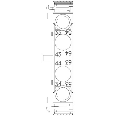 3RH2921-1DA20 - Auxiliary switch lateral, 2 NO Current path 1 NO, 1 NO for 3RH and 3RT screw terminal R: 33/34, 43/4 - Siemens - Auxiliary switch lateral, 2 NO Current path 1 NO, 1 NO for 3RH and 3RT screw terminal R: 33/34, 43/4 - Siemens - 5