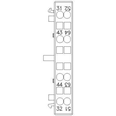 3RH2921-2DA11 - Auxiliary switch lateral, 1 NO + 1 NC Current path 1 NC, 1 NO for 3RH and 3RT spring-type terminal R - Siemens - Auxiliary switch lateral, 1 NO + 1 NC Current path 1 NC, 1 NO for 3RH and 3RT spring-type terminal R - Siemens - 0