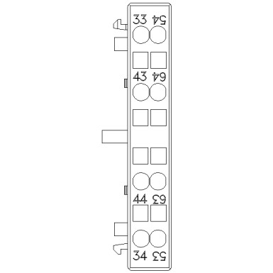 3RH2921-2DA20 - Auxiliary switch lateral, 2 NO Current path 1 NO, 1 NO for 3RH and 3RT spring-type terminal R: 33/34 - Siemens - Auxiliary switch lateral, 2 NO Current path 1 NO, 1 NO for 3RH and 3RT spring-type terminal R: 33/34 - Siemens - 4