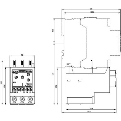 3RR2143-1AA30 - Monitoring relay, can be mounted to Contactor 3RT2, Size S2 basic, analog adjustment Apparent curren - Siemens - Monitoring relay, can be mounted to Contactor 3RT2, Size S2 basic, analog adjustment Apparent curren - Siemens - 3