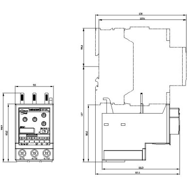 3RR2143-3AA30 - Monitoring relay, can be mounted to Contactor 3RT2, Size S2 basic, analog adjustment Apparent curren - Siemens - Monitoring relay, can be mounted to Contactor 3RT2, Size S2 basic, analog adjustment Apparent curren - Siemens - 4