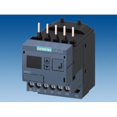 3RR2241-1FA30 - Monitoring relay, can be mounted to Contactor 3RT2, Size S00 standard, digitally adjustable Apparant - Siemens - Monitoring relay, can be mounted to Contactor 3RT2, Size S00 standard, digitally adjustable Apparant - Siemens - 4