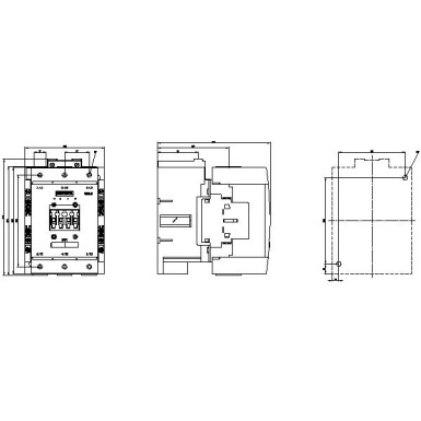 3RT1054-1AP36 - Power contactor, AC-3 115 A, 55 kW / 400 V AC (50-60 Hz) / DC operation 220-240 V UC Auxiliary conta - Siemens - Power contactor, AC-3 115 A, 55 kW / 400 V AC (50-60 Hz) / DC operation 220-240 V UC Auxiliary conta - Siemens - 1