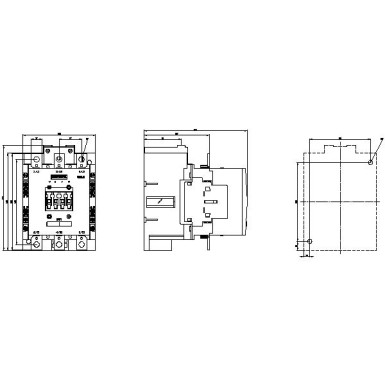 3RT1056-6AP36 - Power contactor, AC-3 185 A, 90 kW / 400 V AC (50-60 Hz) / DC operation 220-240 V UC Auxiliary conta - Siemens - Power contactor, AC-3 185 A, 90 kW / 400 V AC (50-60 Hz) / DC operation 220-240 V UC Auxiliary conta - Siemens - 4