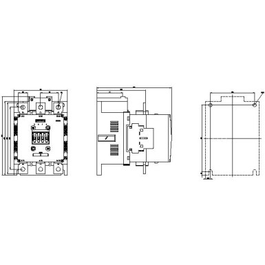 3RT1064-6AP36 - Power contactor, AC-3 225 A, 110 kW / 400 V AC (50-60 Hz) / DC operation 220-240 V UC Auxiliary cont - Siemens - Power contactor, AC-3 225 A, 110 kW / 400 V AC (50-60 Hz) / DC operation 220-240 V UC Auxiliary cont - Siemens - 4