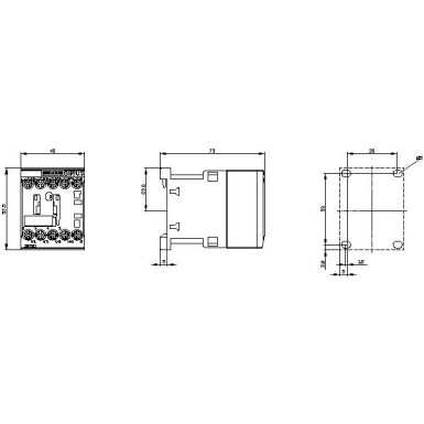 3RT2015-1AB01 - Power contactor, AC-3 7 A, 3 kW / 400 V 1 NO, 24 V AC, 50 / 60 Hz 3-pole, Size S00 screw terminal - Siemens - Power contactor, AC-3 7 A, 3 kW / 400 V 1 NO, 24 V AC, 50 / 60 Hz 3-pole, Size S00 screw terminal - Siemens - 1