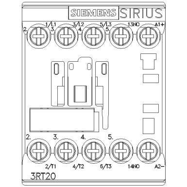 3RT2015-1BB41 - Power contactor, AC-3 7 A, 3 kW / 400 V 1 NO, 24 V DC 3-pole, Size S00 screw terminal - Siemens - Power contactor, AC-3 7 A, 3 kW / 400 V 1 NO, 24 V DC 3-pole, Size S00 screw terminal - Siemens - 0