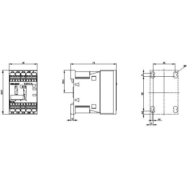 3RT2015-2AP01 - Power contactor, AC-3 7 A, 3 kW / 400 V 1 NO, 230 V AC, 50 / 60 Hz 3-pole, Size S00 Spring-type term - Siemens - Power contactor, AC-3 7 A, 3 kW / 400 V 1 NO, 230 V AC, 50 / 60 Hz 3-pole, Size S00 Spring-type term - Siemens - 4