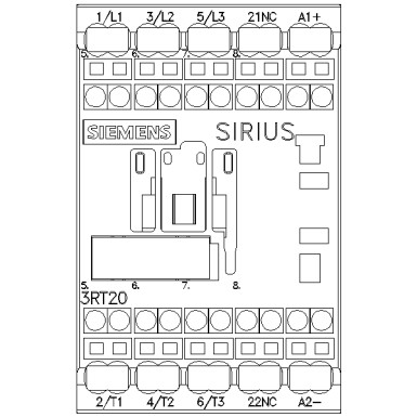 3RT2015-2BB42 - Power contactor, AC-3 7 A, 3 kW / 400 V 1 NC, 24 V DC 3-pole, Size S00 Spring-type terminal - Siemens - Power contactor, AC-3 7 A, 3 kW / 400 V 1 NC, 24 V DC 3-pole, Size S00 Spring-type terminal - Siemens - 3