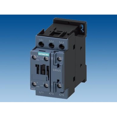 3RT2024-1AB00 - Power contactor, AC-3 12 A, 5.5 kW / 400 V 1 NO + 1 NC, 24 V AC, 50 Hz 3-pole, Size S0 screw termina - Siemens - Power contactor, AC-3 12 A, 5.5 kW / 400 V 1 NO + 1 NC, 24 V AC, 50 Hz 3-pole, Size S0 screw termina - Siemens - 1