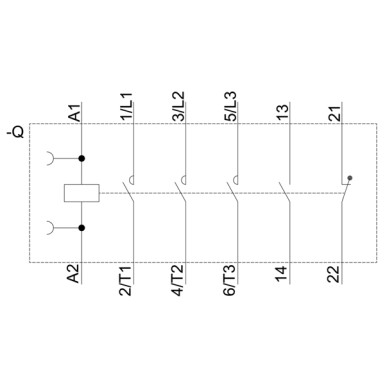 3RT2024-1AB00 - Power contactor, AC-3 12 A, 5.5 kW / 400 V 1 NO + 1 NC, 24 V AC, 50 Hz 3-pole, Size S0 screw termina - Siemens - Power contactor, AC-3 12 A, 5.5 kW / 400 V 1 NO + 1 NC, 24 V AC, 50 Hz 3-pole, Size S0 screw termina - Siemens - 5