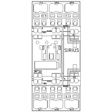 3RT2024-2AB00 - Power contactor, AC-3 12 A, 5.5 kW / 400 V 1 NO + 1 NC, 24 V AC, 50 Hz 3-pole, Size S0 Spring-type t - Siemens - Power contactor, AC-3 12 A, 5.5 kW / 400 V 1 NO + 1 NC, 24 V AC, 50 Hz 3-pole, Size S0 Spring-type t - Siemens - 1