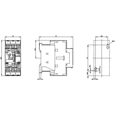 3RT2024-2AB00 - Power contactor, AC-3 12 A, 5.5 kW / 400 V 1 NO + 1 NC, 24 V AC, 50 Hz 3-pole, Size S0 Spring-type t - Siemens - Power contactor, AC-3 12 A, 5.5 kW / 400 V 1 NO + 1 NC, 24 V AC, 50 Hz 3-pole, Size S0 Spring-type t - Siemens - 4