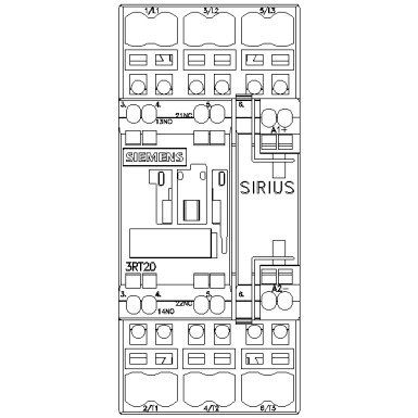 3RT2024-2BB40 - Power contactor, AC-3 12 A, 5.5 kW / 400 V 1 NO + 1 NC, 24 V DC 3-pole, Size S0 Spring-type terminal - Siemens - Power contactor, AC-3 12 A, 5.5 kW / 400 V 1 NO + 1 NC, 24 V DC 3-pole, Size S0 Spring-type terminal - Siemens - 5