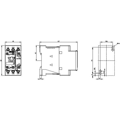 3RT2026-1BB40 - Power contactor, AC-3 25 A, 11 kW / 400 V 1 NO + 1 NC, 24 V DC 3-pole, Size S0 screw terminal - Siemens - Power contactor, AC-3 25 A, 11 kW / 400 V 1 NO + 1 NC, 24 V DC 3-pole, Size S0 screw terminal - Siemens - 5