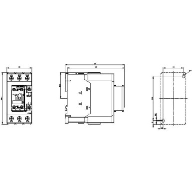 3RT2035-1AP00 - Power contactor, AC-3 40 A, 18.5 kW / 400 V 1 NO + 1 NC, 230 V AC 50 Hz, 3-pole, Size S2, screw term - Siemens - Power contactor, AC-3 40 A, 18.5 kW / 400 V 1 NO + 1 NC, 230 V AC 50 Hz, 3-pole, Size S2, screw term - Siemens - 2