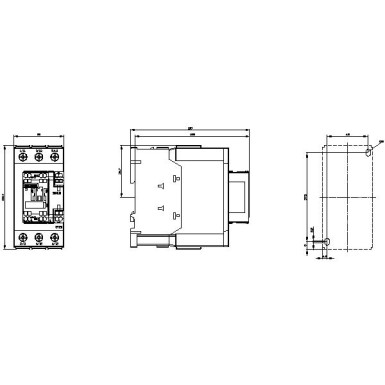 3RT2036-3AP00 - Power contactor, AC-3 50 A, 22 kW / 400 V 1 NO + 1 NC, 230 V AC, 50 Hz 3-pole, Size S2, Spring-type - Siemens - Power contactor, AC-3 50 A, 22 kW / 400 V 1 NO + 1 NC, 230 V AC, 50 Hz 3-pole, Size S2, Spring-type - Siemens - 4