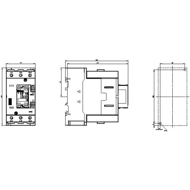 3RT2046-3AB00 - Power contactor, AC-3 95 A, 45 kW / 400 V 1 NO + 1 NC, 24 V AC, 50 Hz 3-pole, 3 NO, Size S3 Spring-t - Siemens - Power contactor, AC-3 95 A, 45 kW / 400 V 1 NO + 1 NC, 24 V AC, 50 Hz 3-pole, 3 NO, Size S3 Spring-t - Siemens - 4