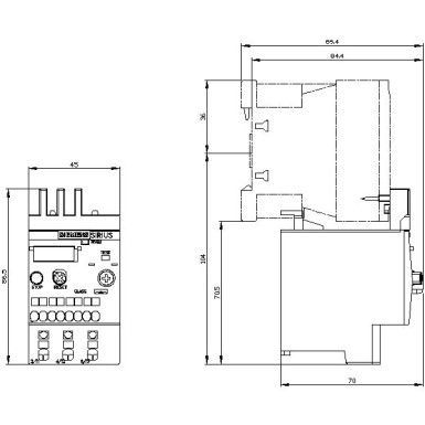 3RU2116-0AC0 - Overload relay 0.11...0.16 A Thermal For motor protection Size S00, Class 10 Contactor mounting Main - Siemens - Overload relay 0.11...0.16 A Thermal For motor protection Size S00, Class 10 Contactor mounting Main - Siemens - 2