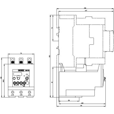 3RU2146-4FB0 - Overload relay 28...40 A Thermal For motor protection Size S3, Class 10 Contactor mounting Main circ - Siemens - Overload relay 28...40 A Thermal For motor protection Size S3, Class 10 Contactor mounting Main circ - Siemens - 2