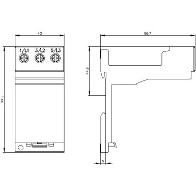 3RU2926-3AA01 - Stand-alone assembly support for 3RU21/3RB30/3RB31/3RR2 Size S0 Stand-alone installation Main circui - Siemens - Stand-alone assembly support for 3RU21/3RB30/3RB31/3RR2 Size S0 Stand-alone installation Main circui - Siemens - 0