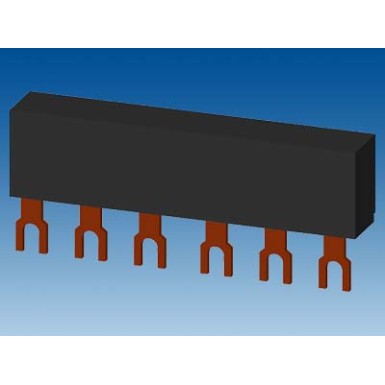 3RV1915-1AB - 3-phase busbars Modular spacing 45 mm for 2 switches Fork shape connections - Siemens - 3-phase busbars Modular spacing 45 mm for 2 switches Fork shape connections - Siemens - 1