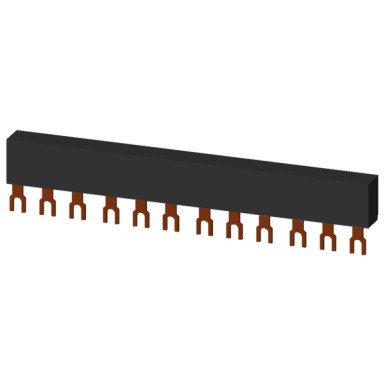 3RV1915-1CB - 3-phase busbars Modular spacing 45 mm for 4 switches Fork shape connections - Siemens - 3-phase busbars Modular spacing 45 mm for 4 switches Fork shape connections - Siemens - 0