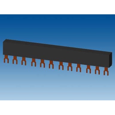 3RV1915-1CB - 3-phase busbars Modular spacing 45 mm for 4 switches Fork shape connections - Siemens - 3-phase busbars Modular spacing 45 mm for 4 switches Fork shape connections - Siemens - 2