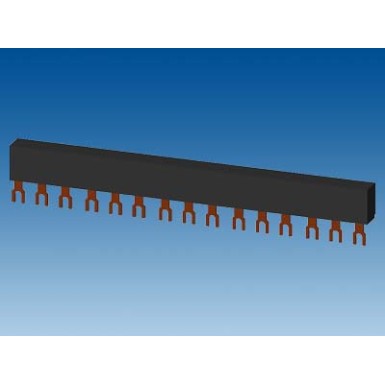 3RV1915-1DB - 3-phase busbars Modular spacing 45 mm for 5 switches Fork shape connections - Siemens - 3-phase busbars Modular spacing 45 mm for 5 switches Fork shape connections - Siemens - 0