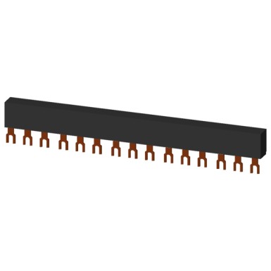 3RV1915-1DB - 3-phase busbars Modular spacing 45 mm for 5 switches Fork shape connections - Siemens - 3-phase busbars Modular spacing 45 mm for 5 switches Fork shape connections - Siemens - 2